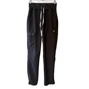Figs Women's Size XS Black High Waisted Yola Skinny Scrub Pants